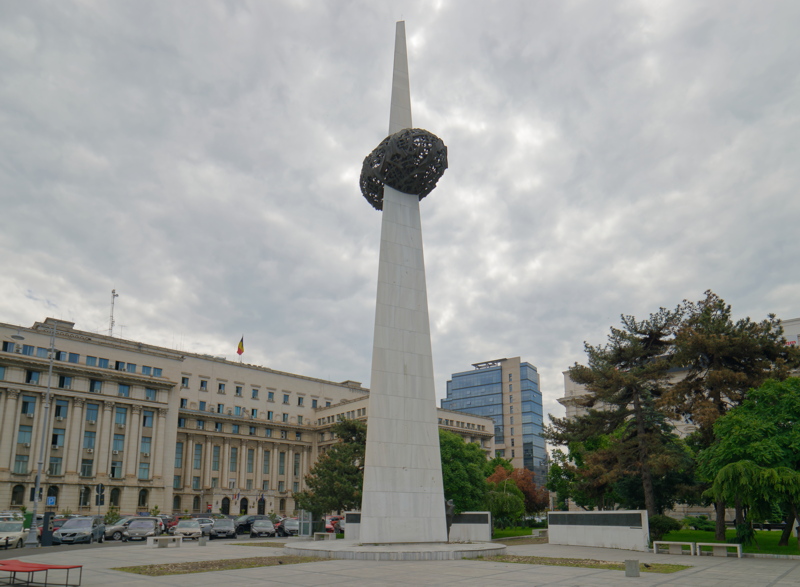 The Memorial of Rebirth in the Revolution Square from Bucharest 1